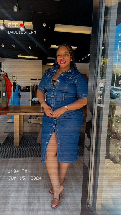 Buttons | Denim Dress