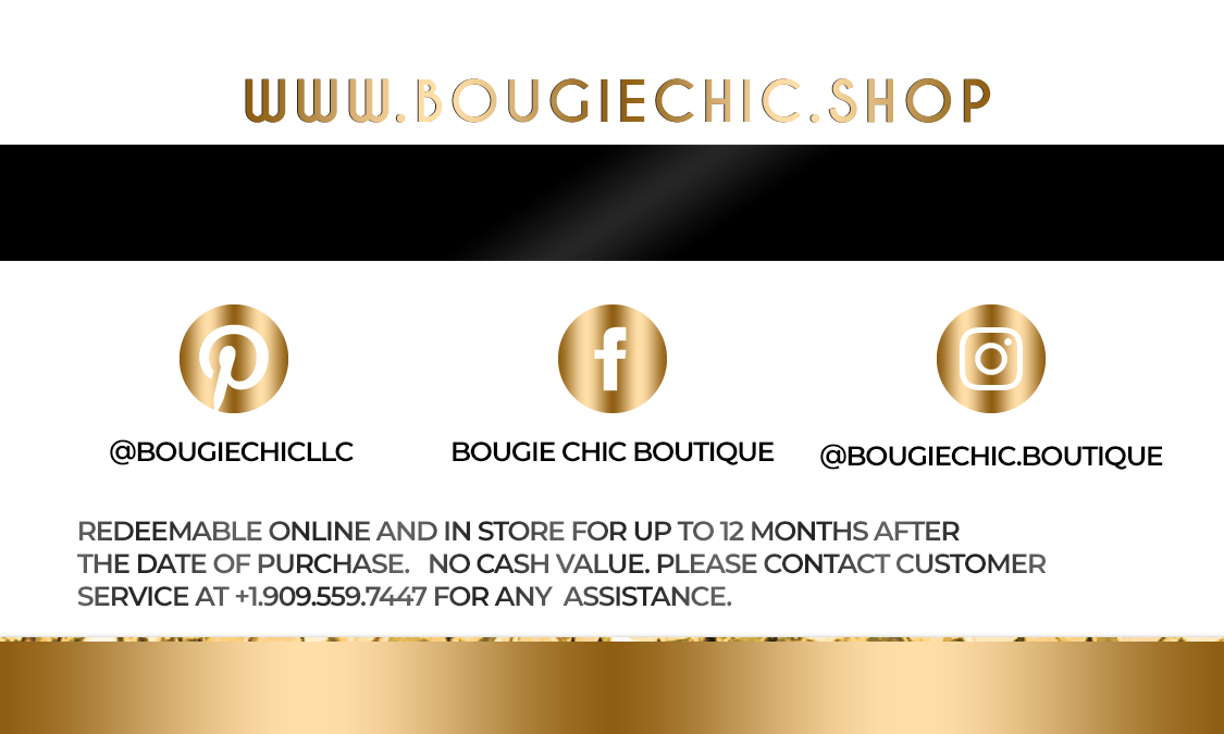 The BC Gift Card - Bougie Chic Boutique